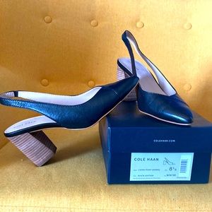 COLE HAAN Cadee Block Heel. Sling back - only worn a couple of times.